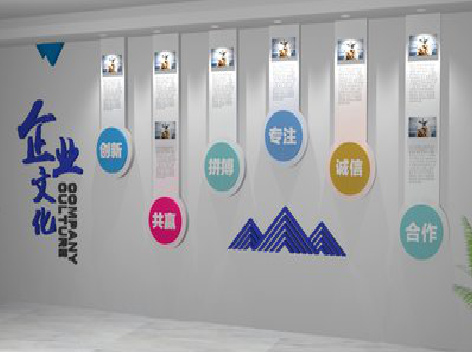  喜德企业文化墙需要传递什么办公文化？